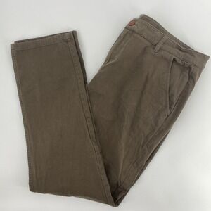 Mugsy Jeans Chino Mens Tag 40x32.5 Brown Stretch Pants Straight Casual Business